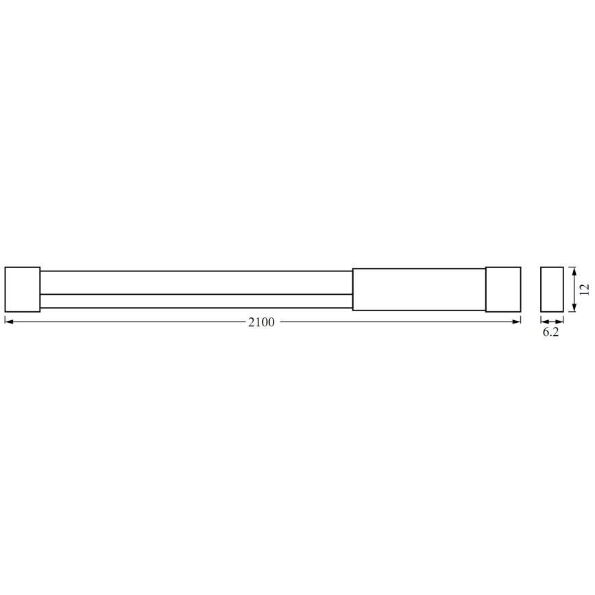 Ledvance - Tira LED RGBW com regulação NEON FLEX 2,1m LED/4W/5V + controlo remoto