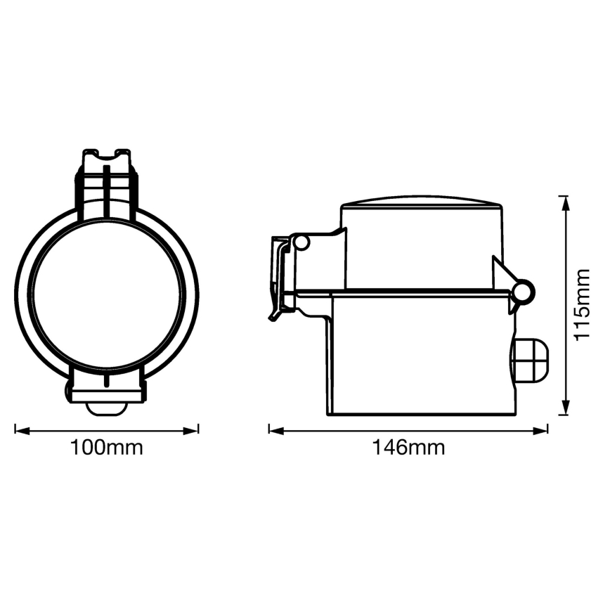 Ledvance - Tomada inteligente para exterior SMART+ PLUG SCHUKO 3680W IP44 Wi-Fi