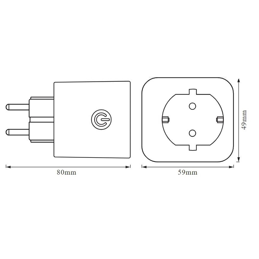 Ledvance - Tomada inteligente SCHUKO SMART+ EU Wi-Fi