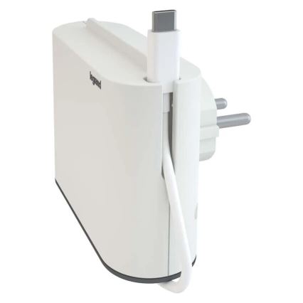 Legrand 049401 - Divisor de tomadas 2Z Tipo C + USB-A + USB-C branco
