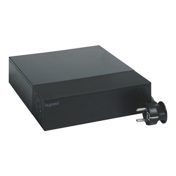 Legrand 049430 - HUB multimédia com interruptor 4Z Tipo E + 4Z Tipo C 2m preto