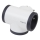 Legrand 049436 - Divisor de tomadas swivel 3Z Tipo E branco/preto