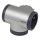 Legrand 049439 - Divisor de tomadas rotativo 2Z Tipo E, F + USB-A + USB-C prateado/preto