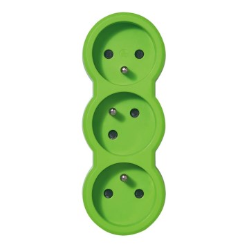 Legrand 50505 - Divisor de fichas 230V/16A 3x2P+T verde