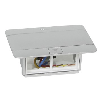 Legrand 54011 - Moldura para tomada de mesa POP-UP 4M alumínio