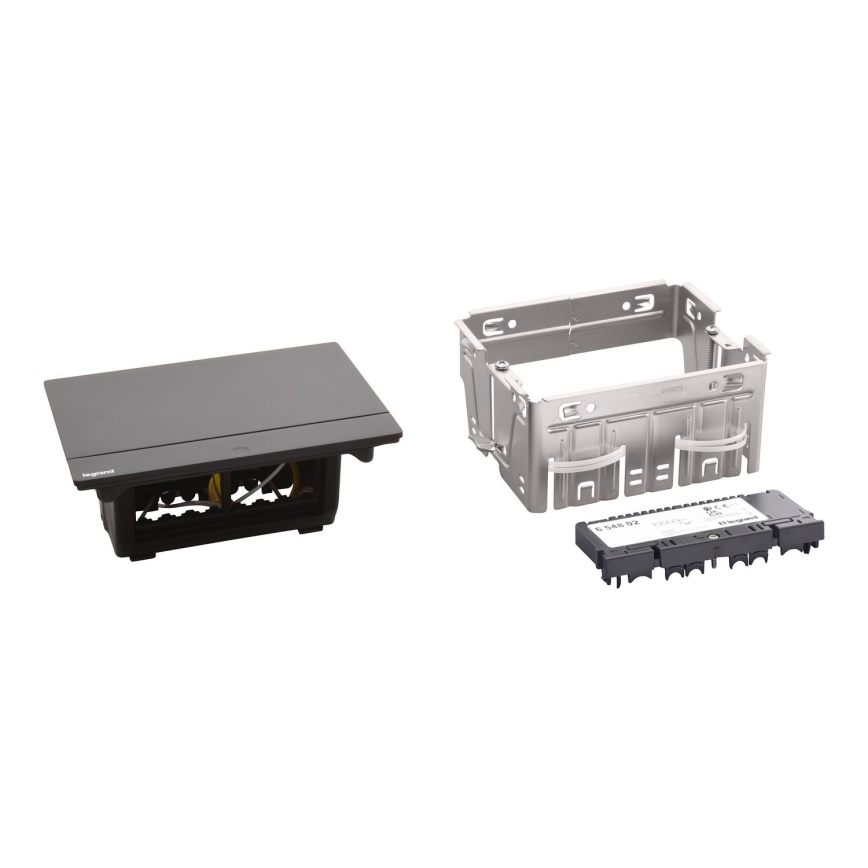Legrand 654802 - Armação para tomada para tampo de mesa POP-UP 4M preto