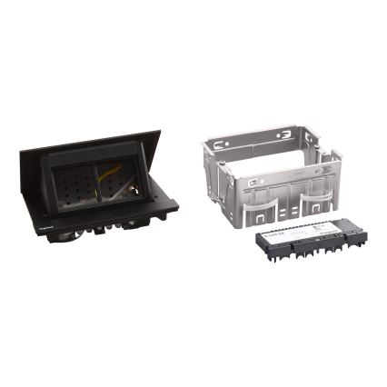 Legrand 654802 - Armação para tomada para tampo de mesa POP-UP 4M preto