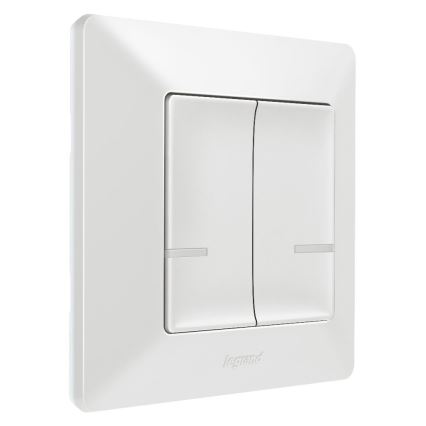 Legrand 752187- Interruptor inteligente sem fios de 2 botões VALENA 1xCR2032 Wi-Fi IP40