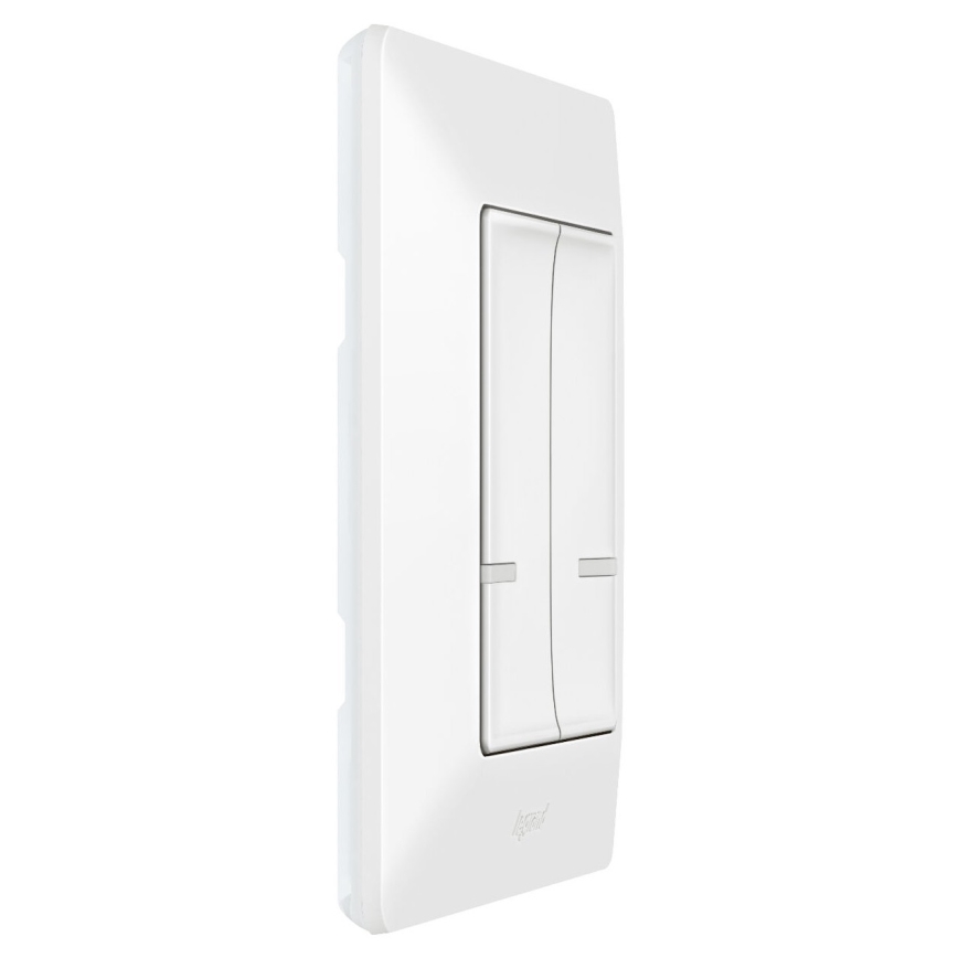 Legrand 752187- Interruptor inteligente sem fios de 2 botões VALENA 1xCR2032 Wi-Fi IP40