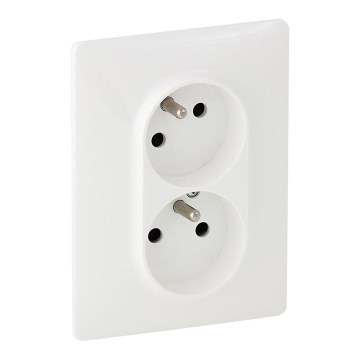 Legrand 753186 - Tomada doméstica VALENA LIFE 250V/16A 2x2P+T branca
