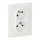 Legrand 753186 - Tomada doméstica VALENA LIFE 250V/16A 2x2P+T branca