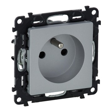 Legrand 753380 - Tomada doméstica VALENA LIFE 250V/16A 2P+T AS. Alumínio