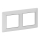 Legrand 754032 - Moldura para interruptores VALENA LIFE 2P branco/cromo