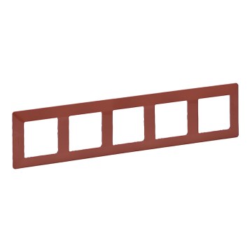 Legrand 754075 - Moldura para interruptores VALENA LIFE 5P tijolo