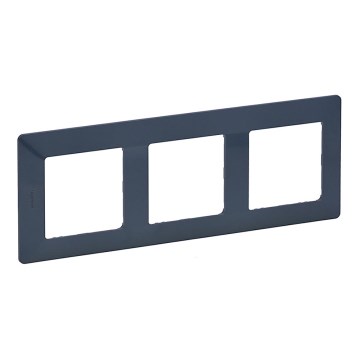 Legrand 754093 - Moldura para interruptores VALENA LIFE 3P ciano