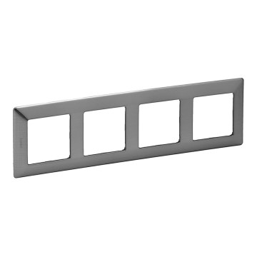 Legrand 754154 - Moldura para interruptores VALENA LIFE 4P inoxidável