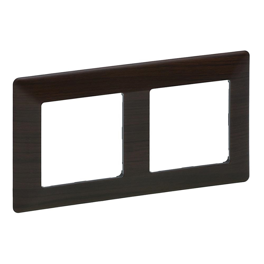 Legrand 754172 - Moldura para interruptores VALENA LIFE 2P Madeira escura
