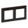 Legrand 754172 - Moldura para interruptores VALENA LIFE 2P Madeira escura