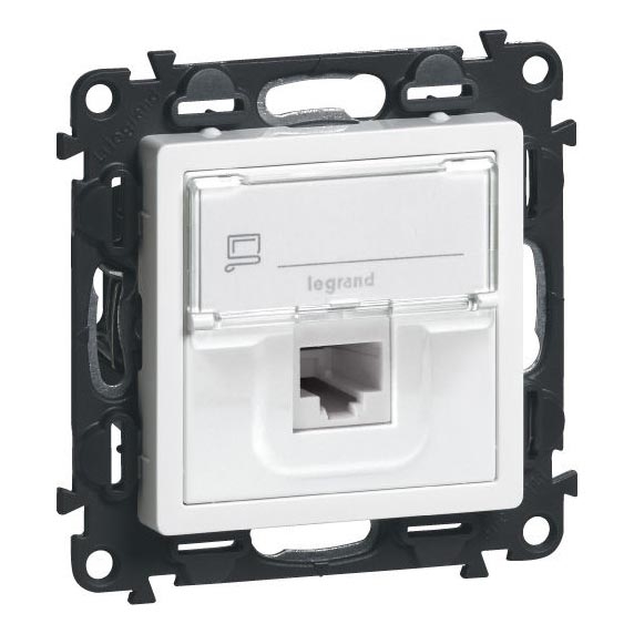 Legrand 75C5UB1 - Tomada de dados VALENA LIFE 1xRJ45 classe 5E UTP branco