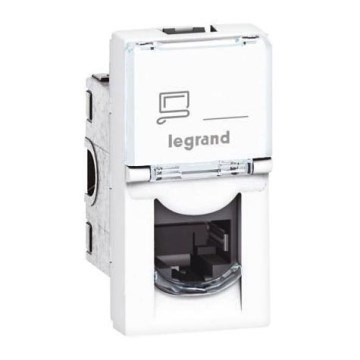 Legrand 76551 - Tomada MOSAIC 1xRJ45 class 5E UTP 1M branca