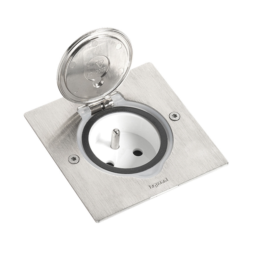 Legrand 89700 - Moldura para ficha de chão PLATINUM 2M IP44 inoxidável