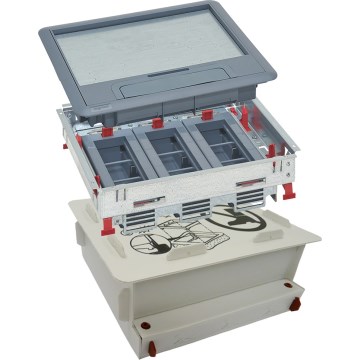 LEGRAND - Caixa de pavimento para betão 18 módulos (9 dispositivos 45x45)