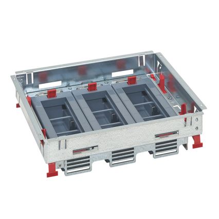 LEGRAND - Caixa de pavimento para pisos duplos 18 módulos (9 dispositivos 45x45)