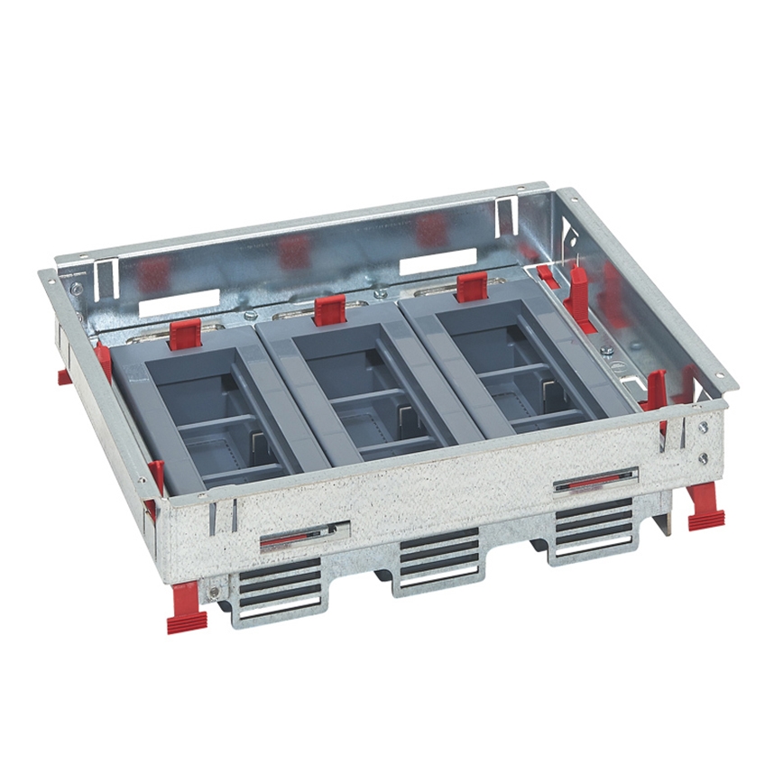 LEGRAND - Caixa de pavimento para pisos duplos 18 módulos (9 dispositivos 45x45)