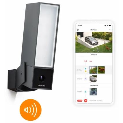 Legrand NOC-PRO - Câmara exterior com iluminação LED Full HD 1080p 230V Wi-Fi IPX6