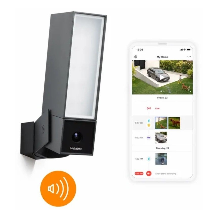 Legrand NOC-PRO - Câmara exterior com iluminação LED Full HD 1080p 230V Wi-Fi IPX6
