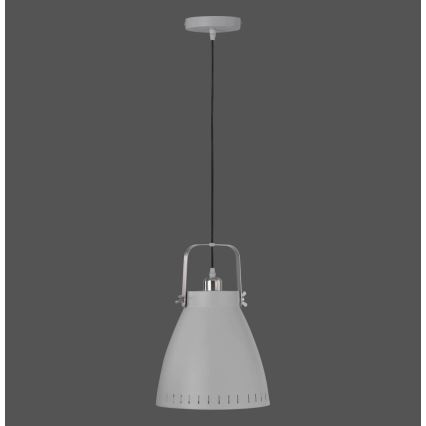 Leuchten Direkt 11059-15 - Candeeiro suspenso EVA 1xE27/60W/230V diâmetro 21,5 cm cinzento