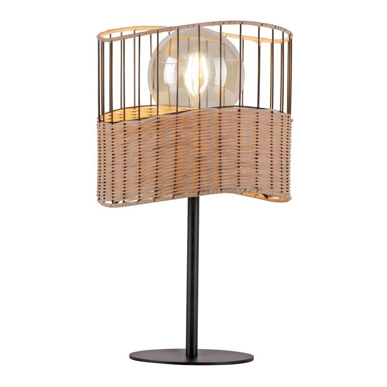 Leuchten Direkt 11150-79 - Candeeiro de mesa REED 1xE27/60W/230V