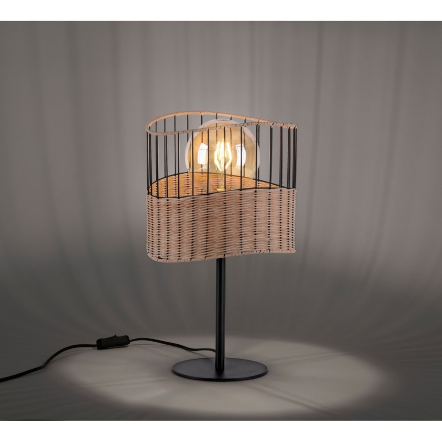 Leuchten Direkt 11150-79 - Candeeiro de mesa REED 1xE27/60W/230V