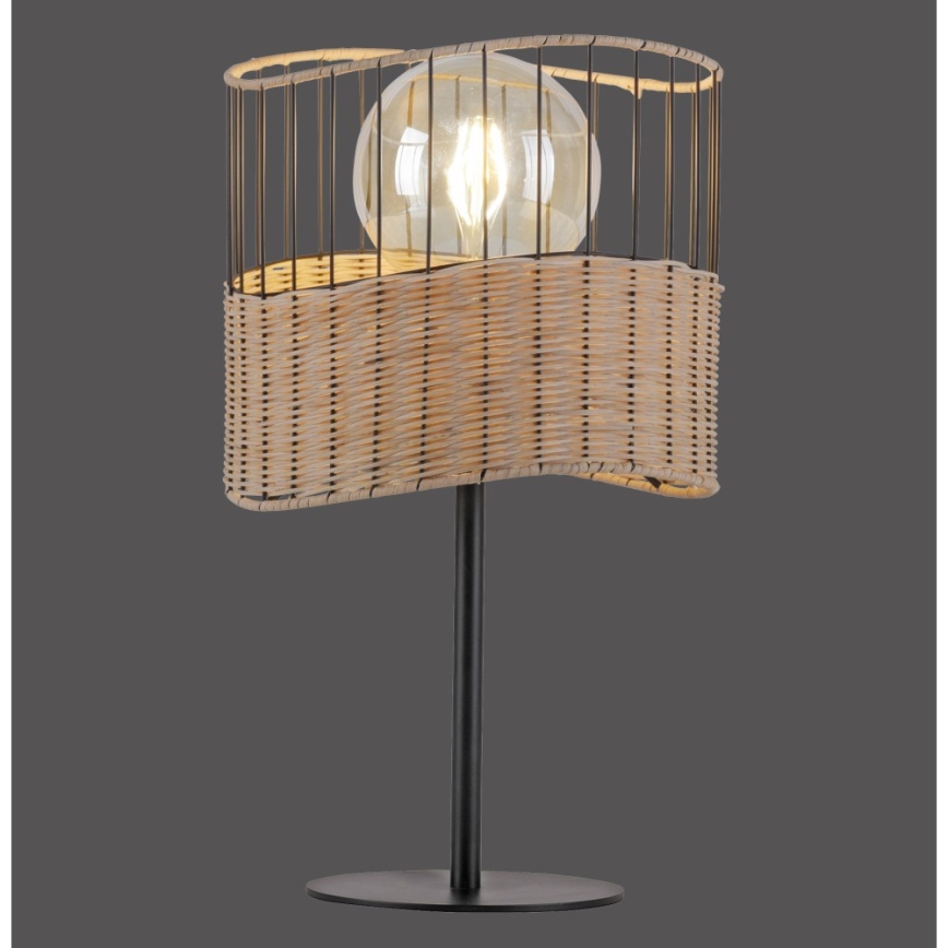 Leuchten Direkt 11150-79 - Candeeiro de mesa REED 1xE27/60W/230V