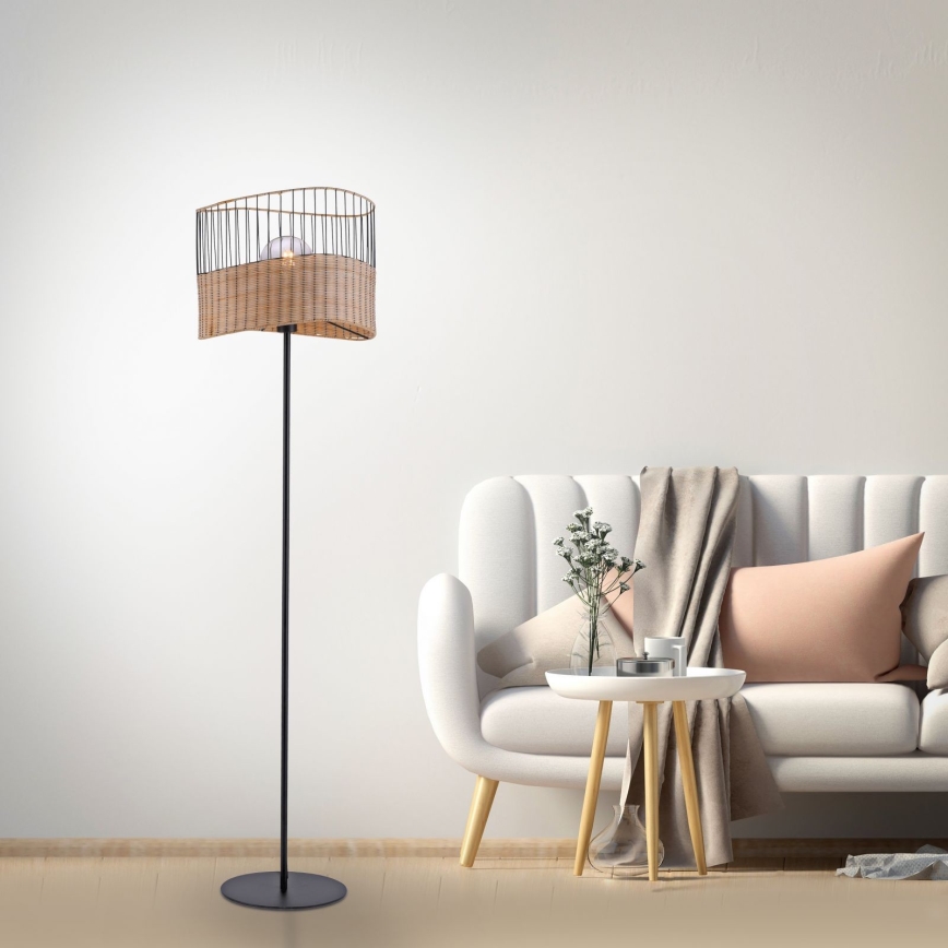 Leuchten Direkt 11151-79 - Candeeiro de chão REED 1xE27/60W/230V