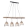 Leuchten Direkt 11156-79 - Candelabro suspenso REED 4xE27/60W/230V eucalipto