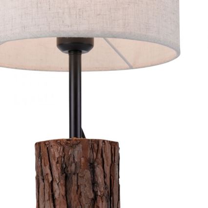 Leuchten Direkt 11233-79 - Candeeiro de mesa BARK 1xE27/40W/230V madeira