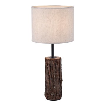 Leuchten Direkt 11233-79 - Candeeiro de mesa BARK 1xE27/40W/230V madeira