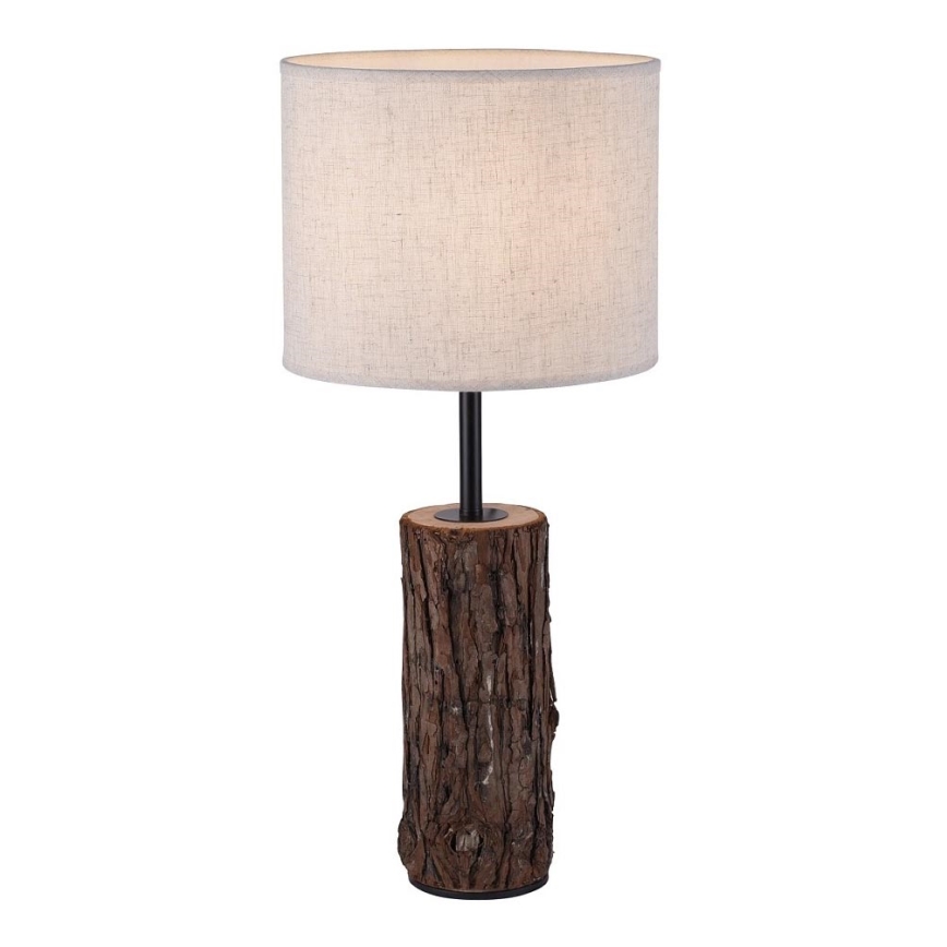 Leuchten Direkt 11233-79 - Candeeiro de mesa BARK 1xE27/40W/230V madeira