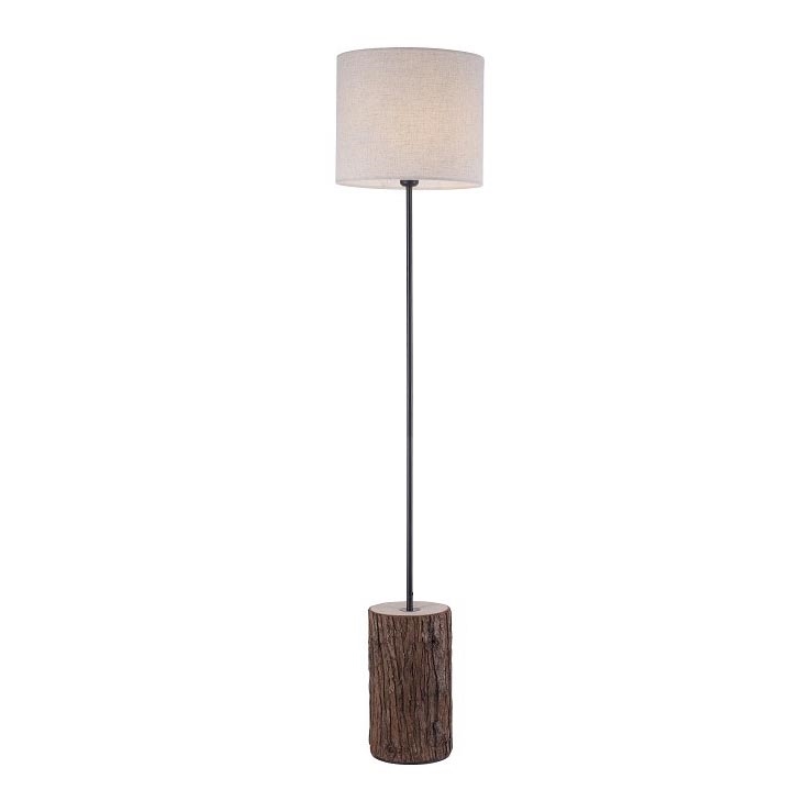 Leuchten Direkt 11234-79 - Candeeiro de chão BARK 1xE27/40W/230V madeira