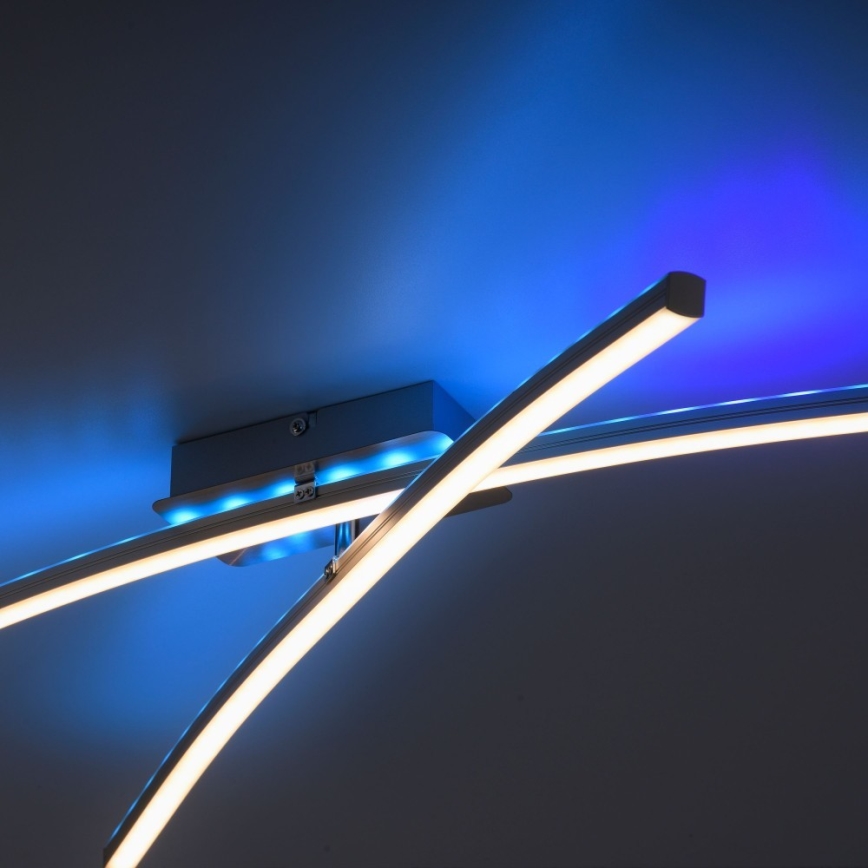 Leuchten Direkt 11255-55 - Candelabro montado à superfície LED RGB com regulação ALINA 2xLED/8,1W/230V 2700-5000K + controlo remoto
