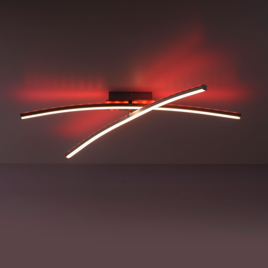 Leuchten Direkt 11255-55 - Candelabro montado à superfície LED RGB com regulação ALINA 2xLED/8,1W/230V 2700-5000K + controlo remoto
