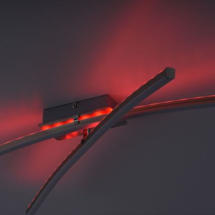 Leuchten Direkt 11255-55 - Candelabro montado à superfície LED RGB com regulação ALINA 2xLED/8,1W/230V 2700-5000K + controlo remoto