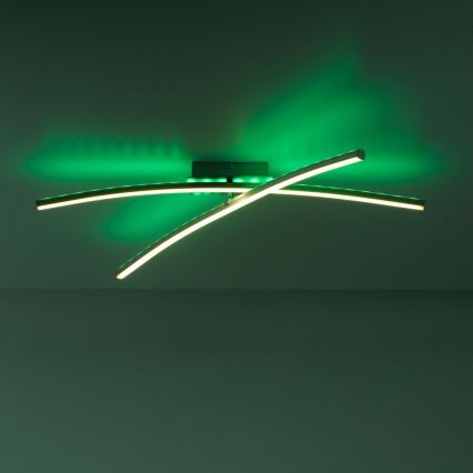 Leuchten Direkt 11255-55 - Candelabro montado à superfície LED RGB com regulação ALINA 2xLED/8,1W/230V 2700-5000K + controlo remoto