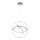 Leuchten Direkt 11260-55 - Candelabro num fio fosco LED JELLA 3xLED/28W/230V
