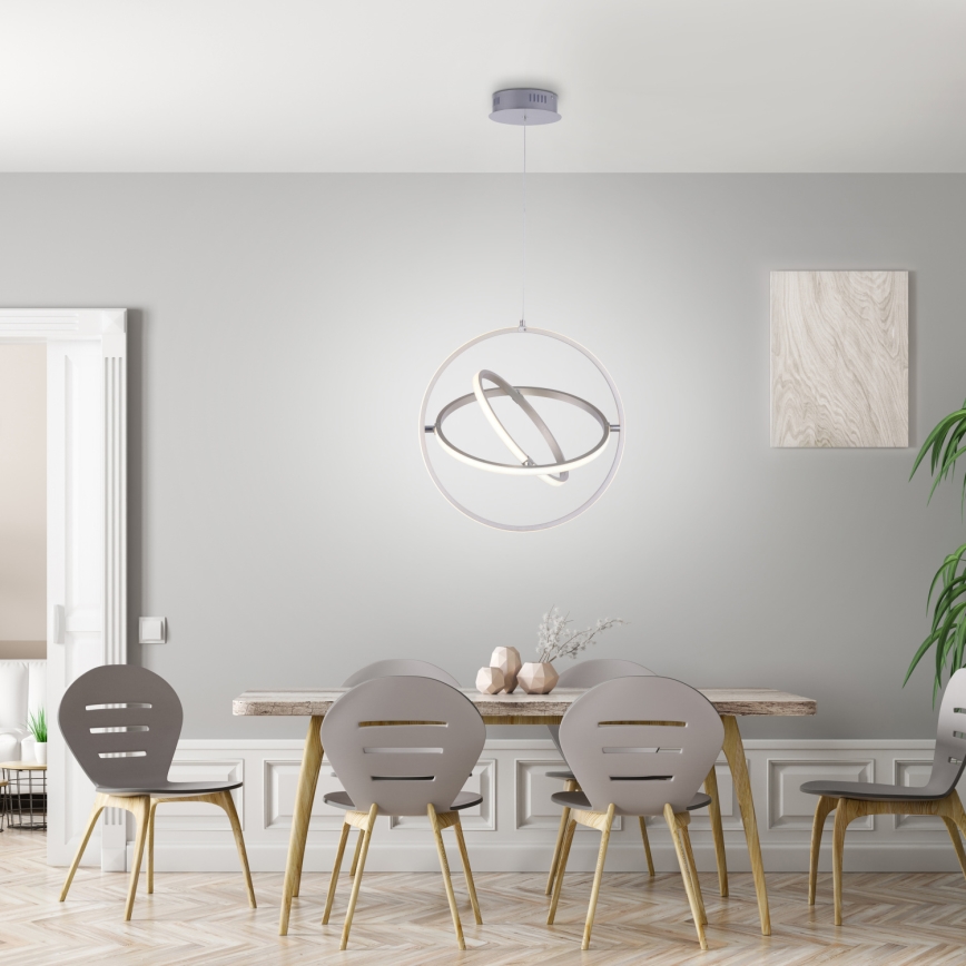 Leuchten Direkt 11260-55 - Candelabro num fio fosco LED JELLA 3xLED/28W/230V