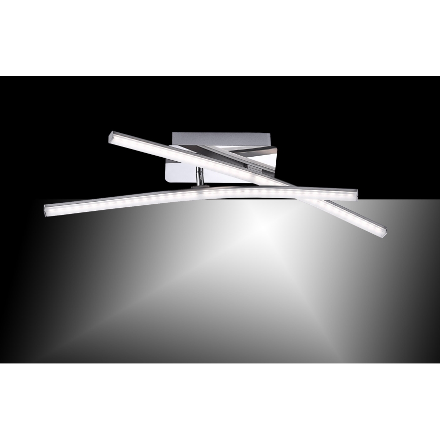 Leuchten Direkt 11270-55 - Candelabro montado à superfície LED SIMON 2xLED/5W/230V mate cromado