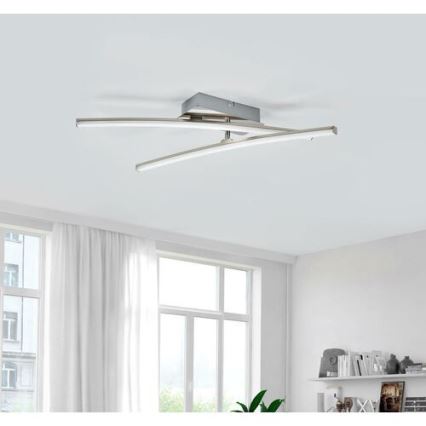 Leuchten Direkt 11270-55 - Candelabro montado à superfície LED SIMON 2xLED/5W/230V mate cromado
