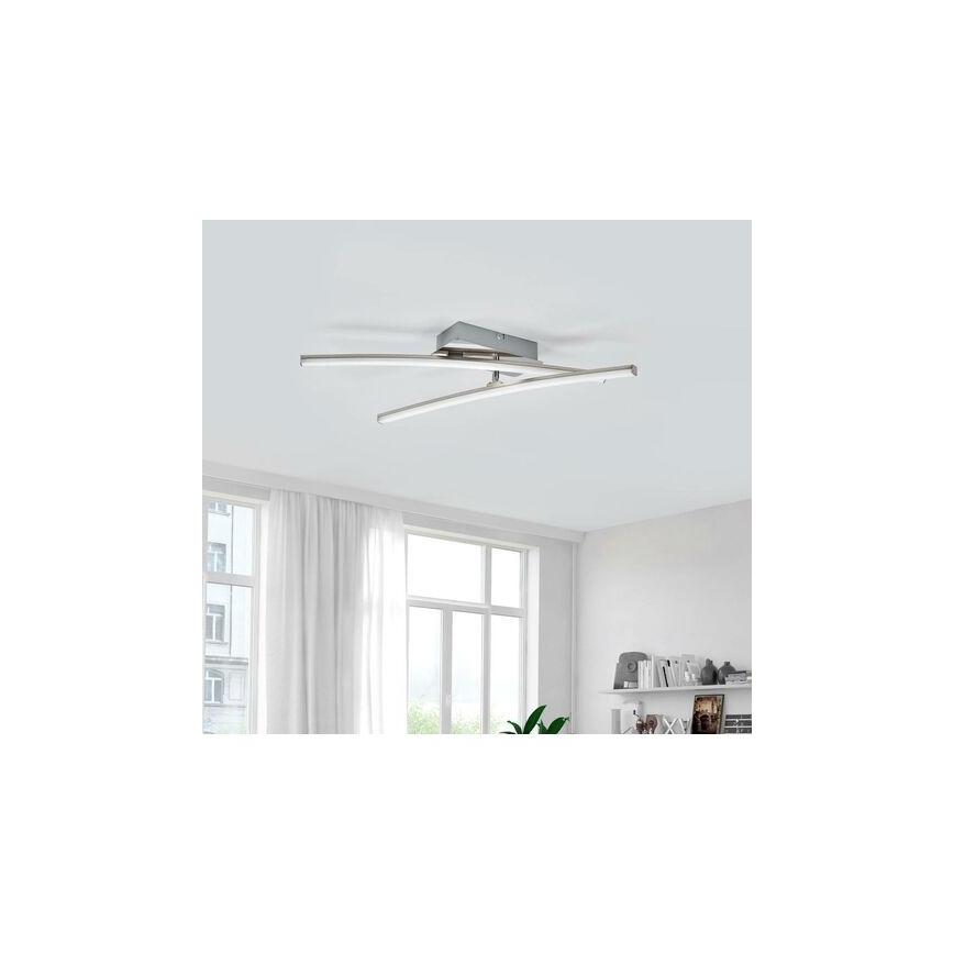 Leuchten Direkt 11270-55 - Candelabro montado à superfície LED SIMON 2xLED/5W/230V mate cromado