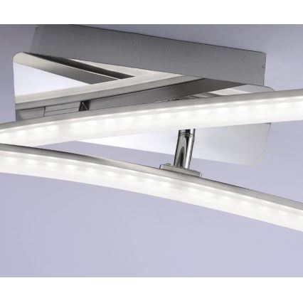 Leuchten Direkt 11270-55 - Candelabro montado à superfície LED SIMON 2xLED/5W/230V mate cromado